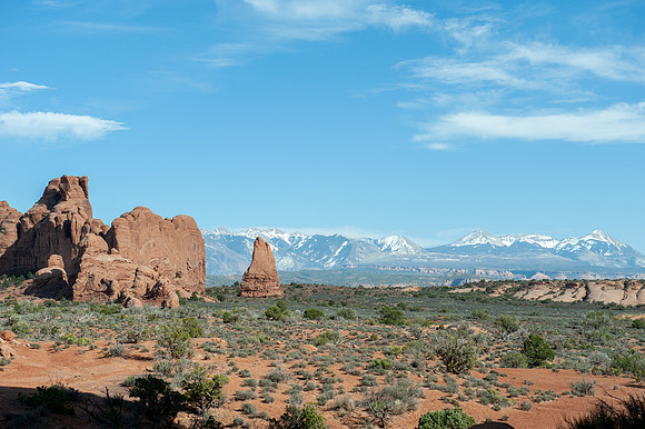 La Sal Mountains, Arches National Park, Utah
