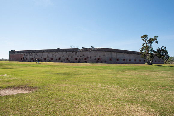 Savannah fort pulaski cannon damage 2