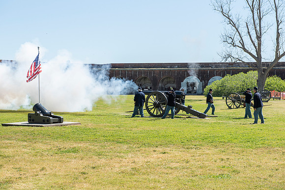 Savannah fort pulaski cannon shot
