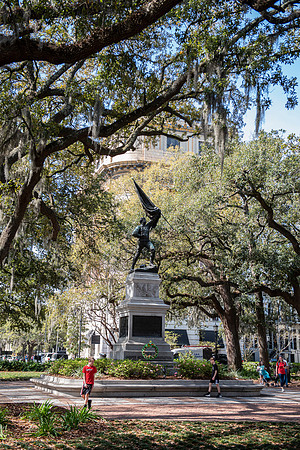Savannah square statue