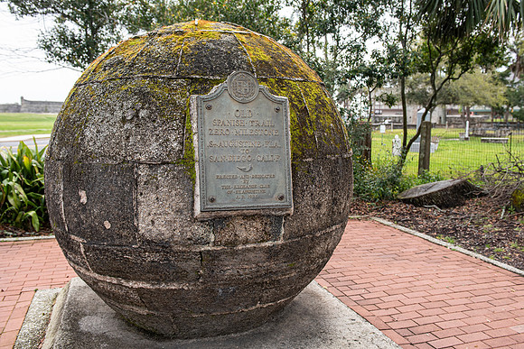 Florida St. Augustine mile marker
