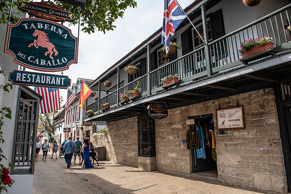 Florida St Augustine old town street